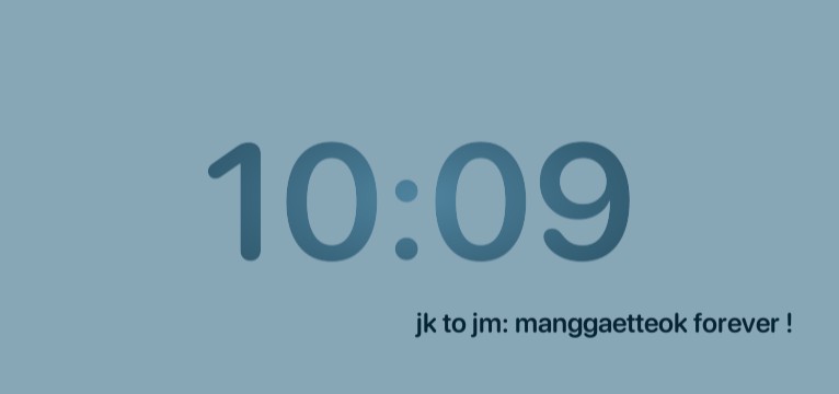 clock jikook