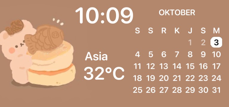 cute bear widget