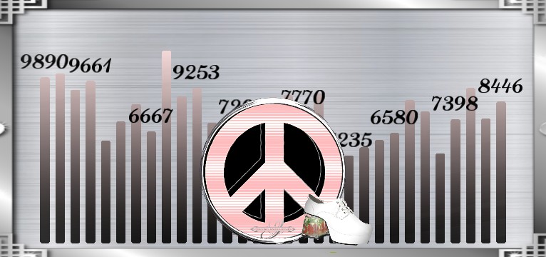 Schritte Peace BlackRosa 