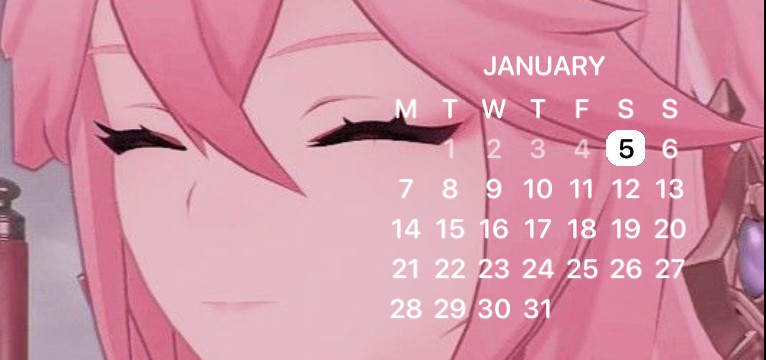 Yae miko calender 