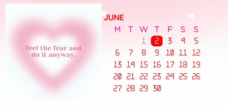 Pink Calendar 