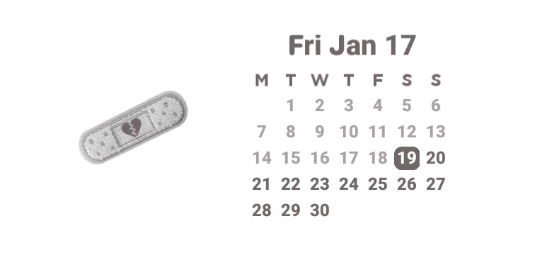 Grey Calendar