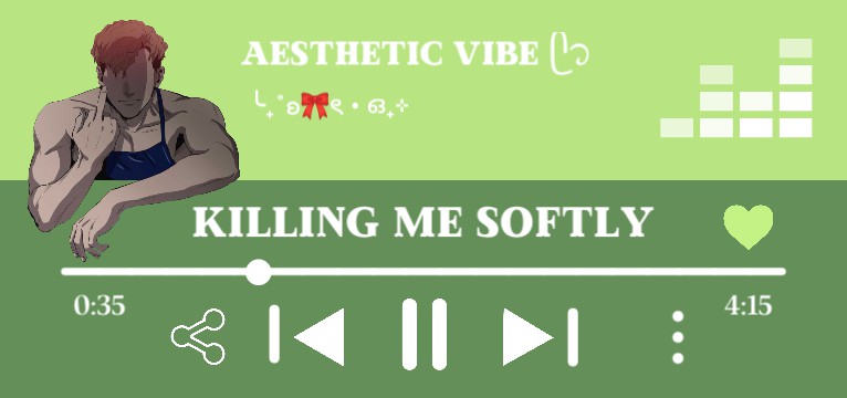 green deezer music spotify sangwoo killing stalking