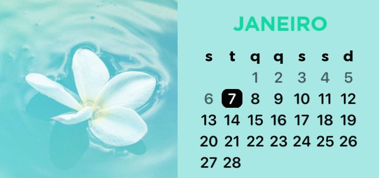 calendrio verde