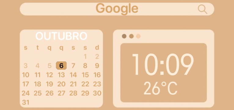 soft brown widget