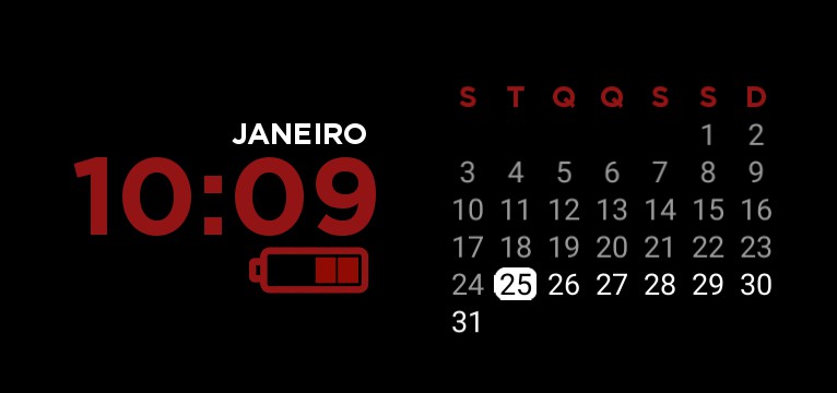 transparent red calendar