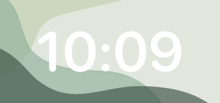 cute aesthetic green time