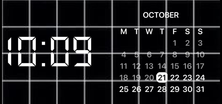Widget Time and Calendar