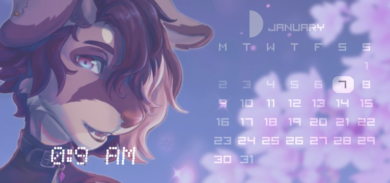 Toby clock and calendar 