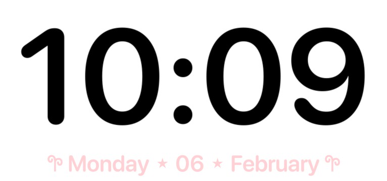 clock & date