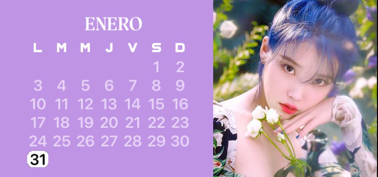 Purple calendar