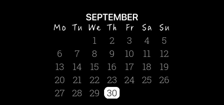 Modern calender