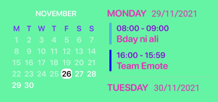 calendar