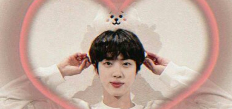 pink heart jin