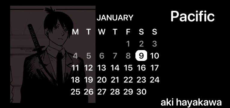 Aki hayakawa calender