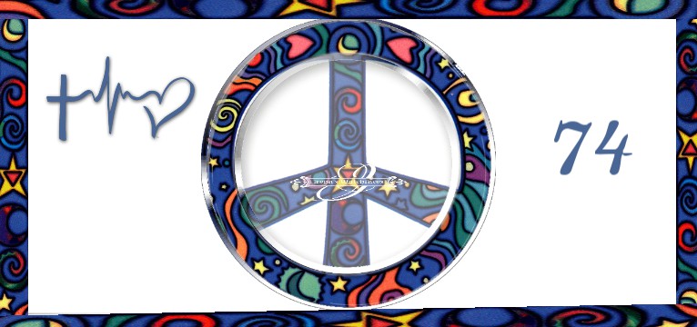 Herzschlag Peace Sign 