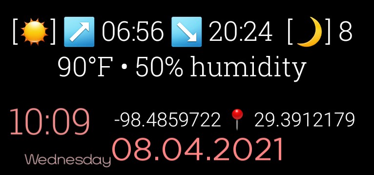 time and date