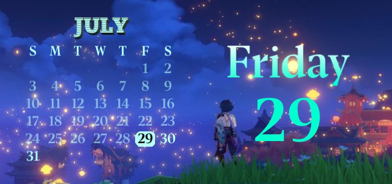 Calendar by Xiao