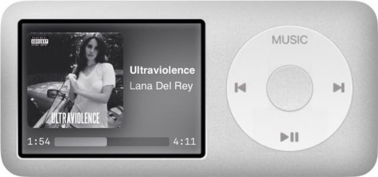 Lana del Ray iPod widget 