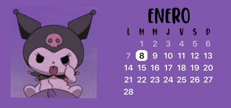 kuromi calendar