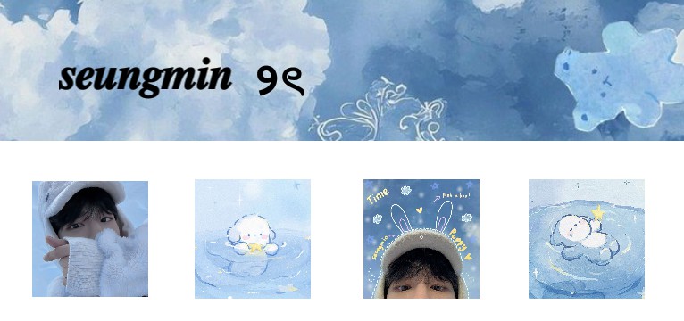 seungmin blue cutie