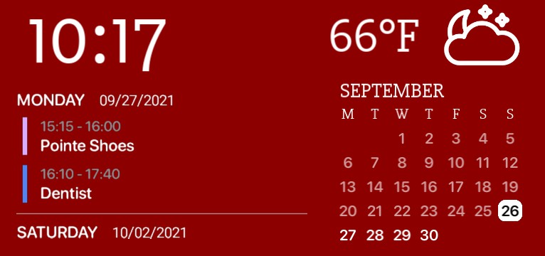 Clock + Weather