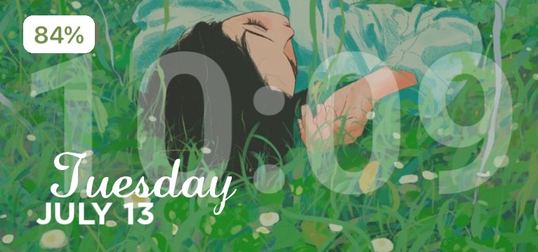 green soft anime 