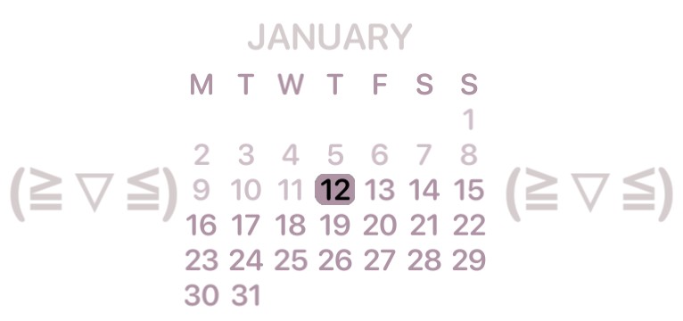 Purple Lilac Calendar