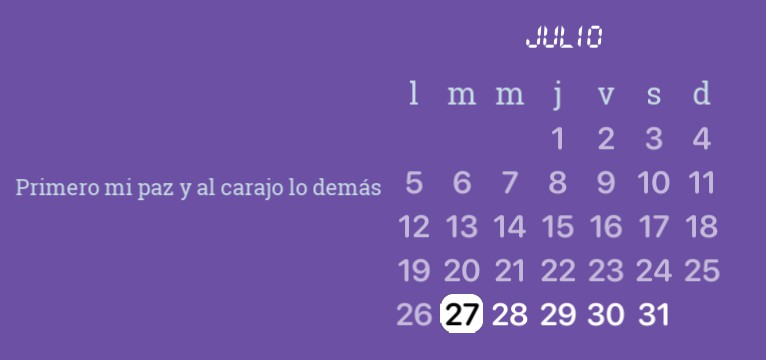 calendario astethic 