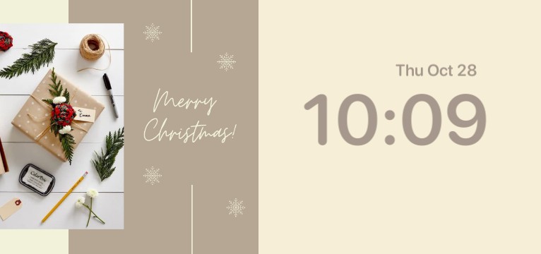 christmas clock