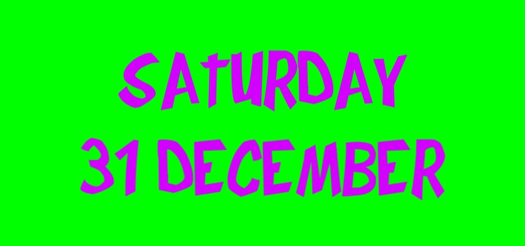 date graffiti purple on green