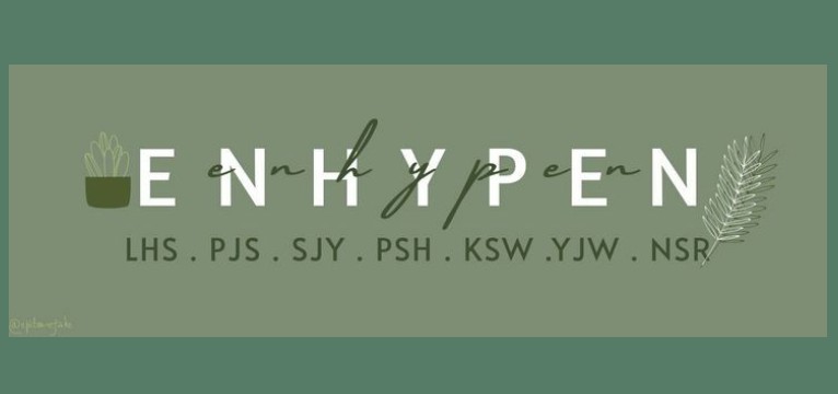 Enhypen logo green