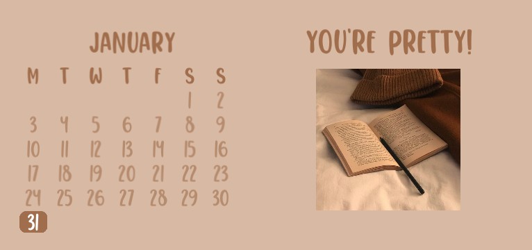 Brown Calendar