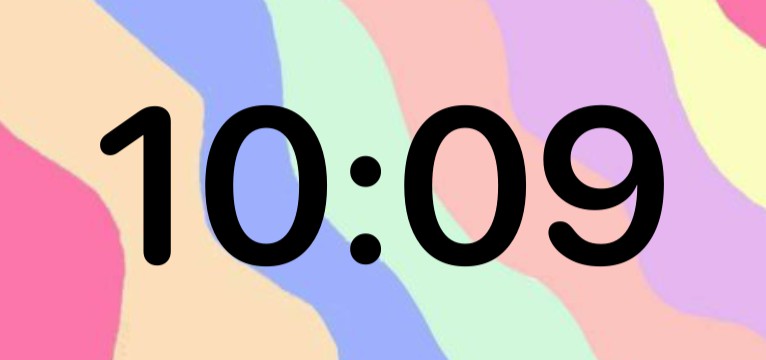 Colorful clock