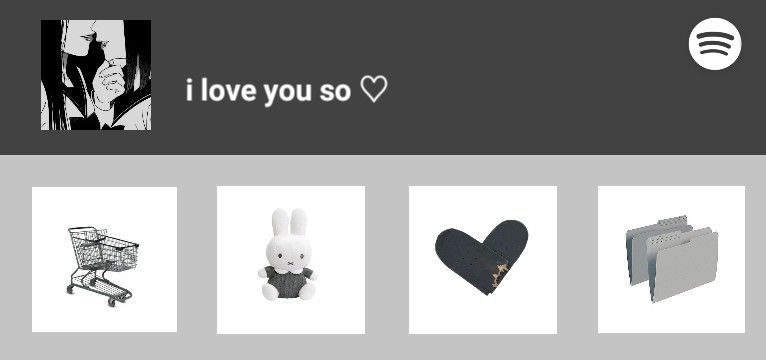 black widget