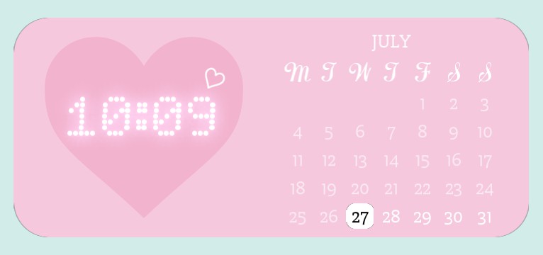 pink calendar 