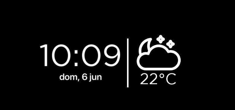 clock and weather