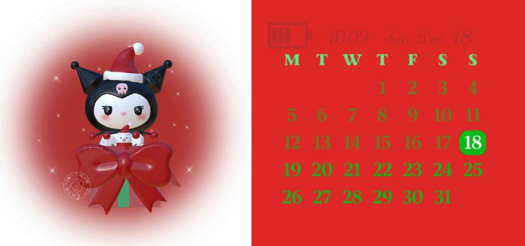 NOT THE ORIGINAL christmas tree calender weather idk Copy