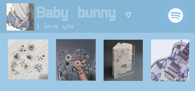 blue baby bunny
