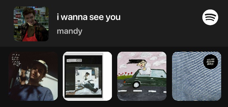 Spotify widget aesthetic musics