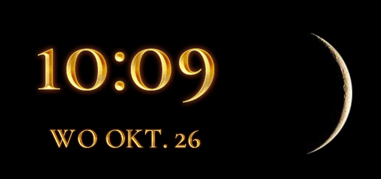 Time date and moonfase