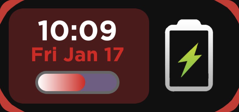 Corporate Red Battery and Time