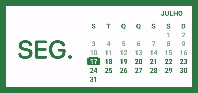 widget calendrio 