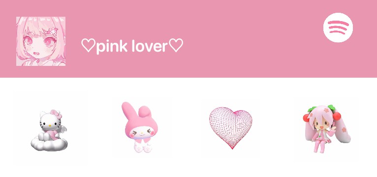 Pink spotify aesthetic