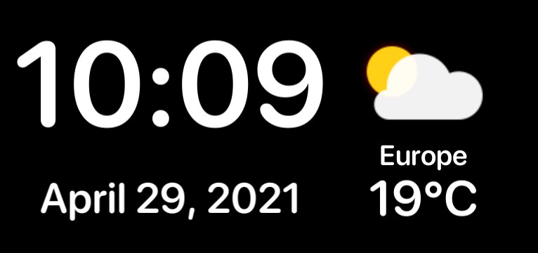 Clock & weather
