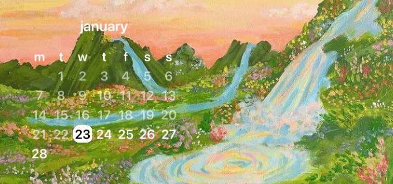 soft indie calendar
