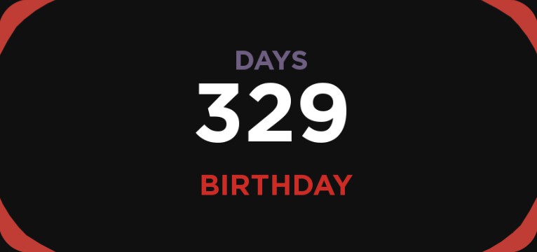 Birthday Countdown