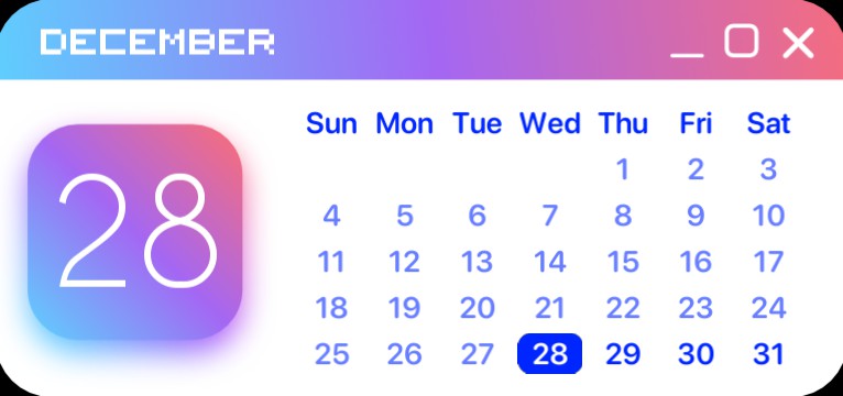 widgetopia - Calendar Copy