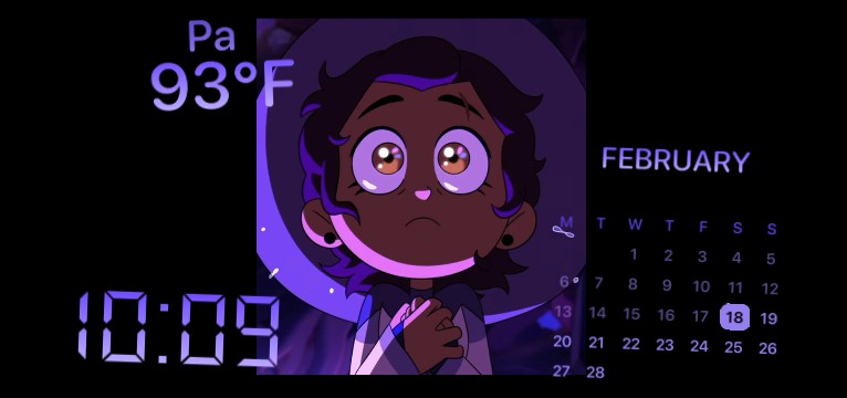 S3 luz calender and clock