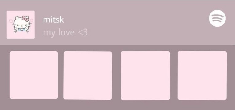spotify widget pink